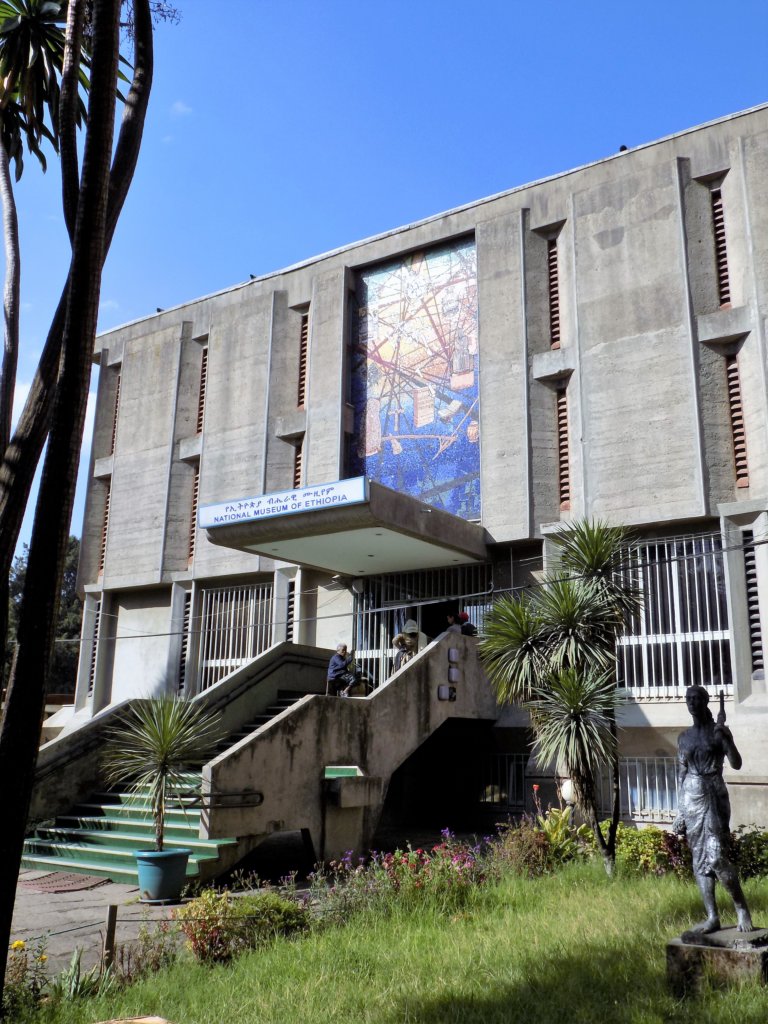 This photo shows the exterior of the National Museum, Addis Ababa 