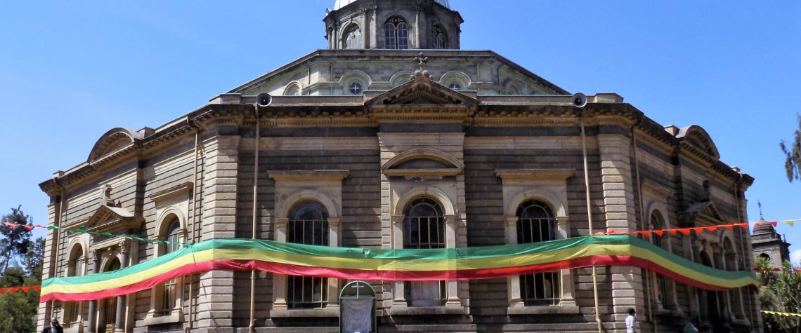 This photo shows St. George Cathedral, Addis Ababa