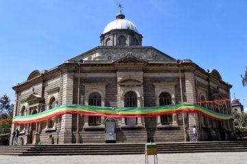 This photo shows St. George Cathedral, Addis Ababa