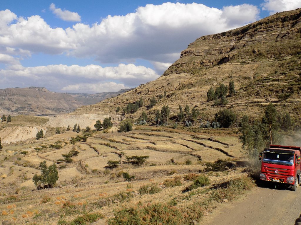 This photo shows the stunning landscapes of northern Ethiopia