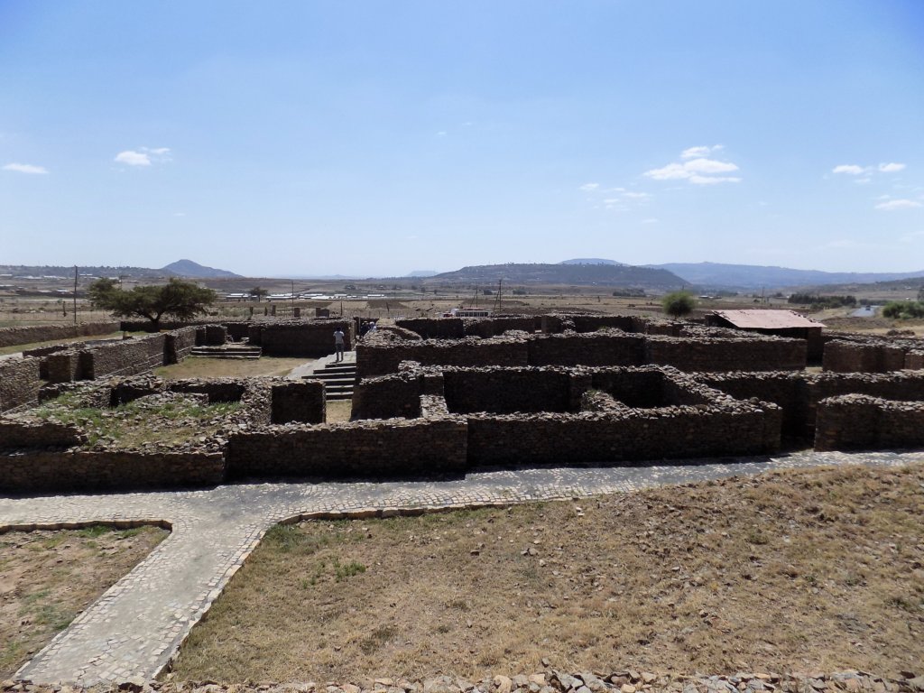 This photo shows the ruins of the Queen of Sheba's Palace