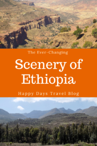 Did you ever wonder what Ethiopia looks like? This article describes how the scenery changes as you travel through this incredible country. From the lush mountains to the dusty plateaus. From busy cities to rural villages. #Africa #Ethiopia #travel 