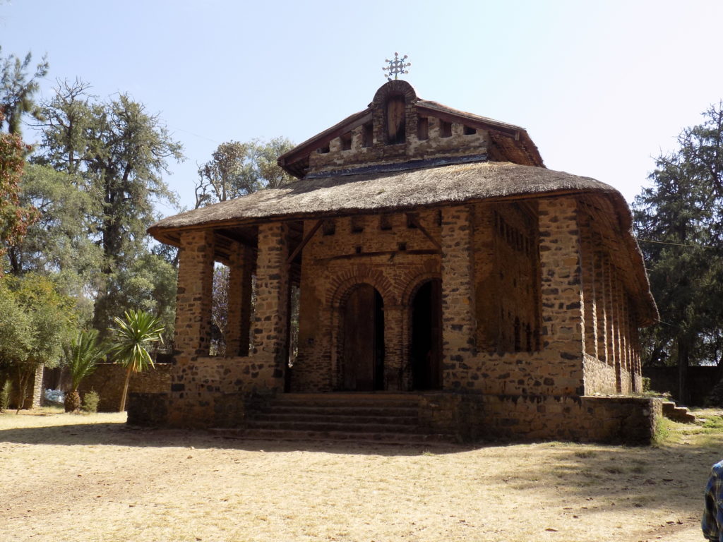 This photo shows the small but perfectly preserved Debre Berhan Selassie Church