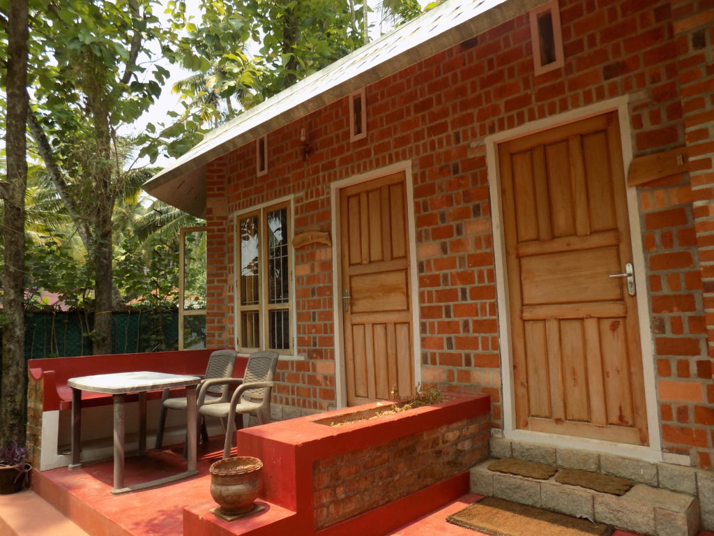 This picture shows the villa we stayed in in Kollam