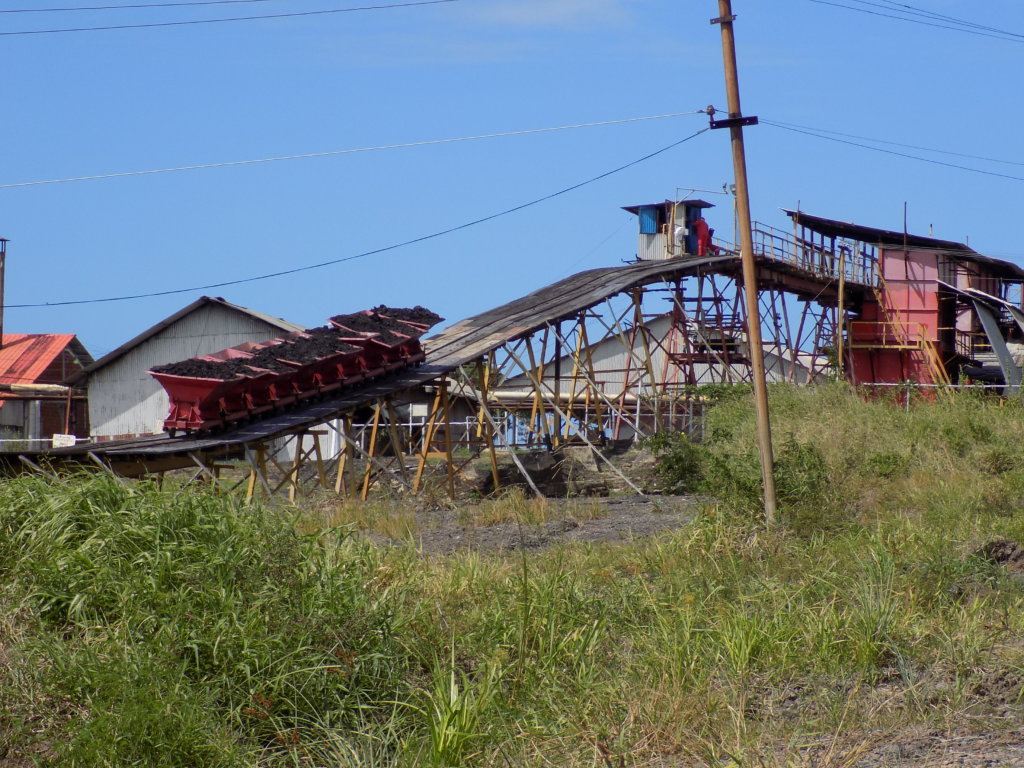 This photo shows the processing plant at Pitch Lake, Trinidad