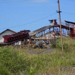 This photo shows the processing plant at Pitch Lake, Trinidad