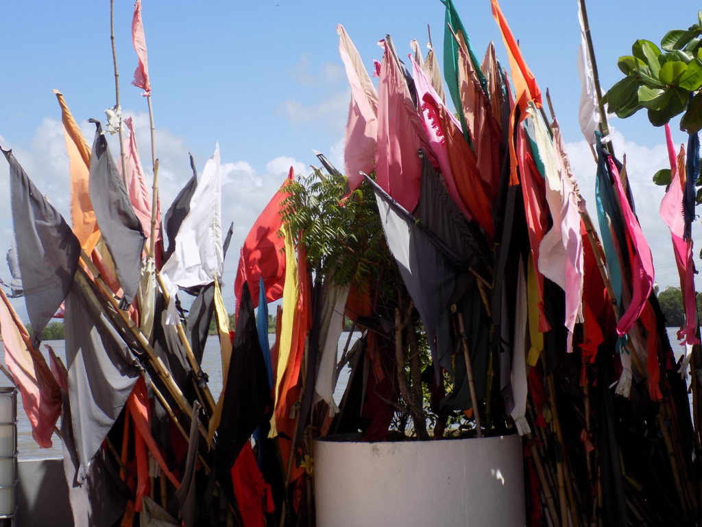 This picture shows colourful prayer flags