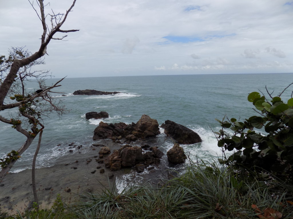 This photo shows the view from Galera Point lighthouse.