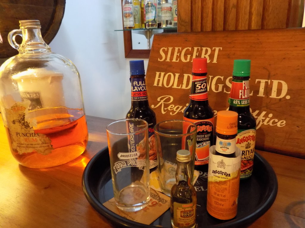 This picture shows a range of products produced by Angostura
