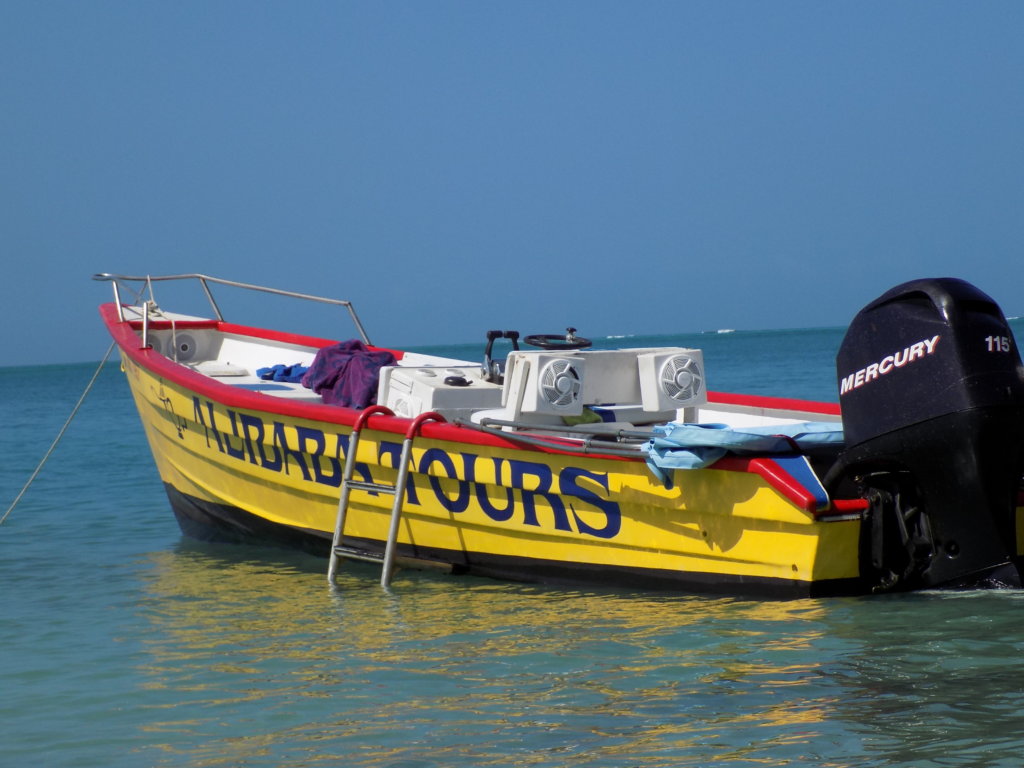 This photo shows Ali Baba Tours' boat