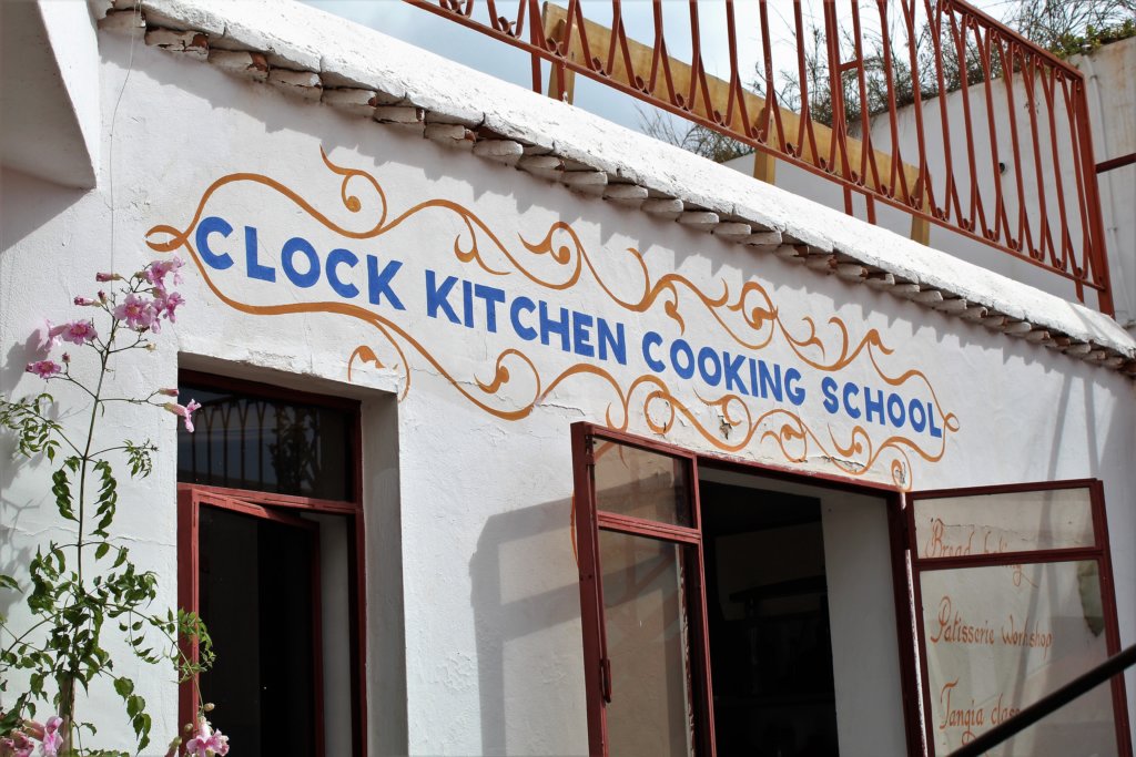 This picture shows the outside of the teaching kitchen