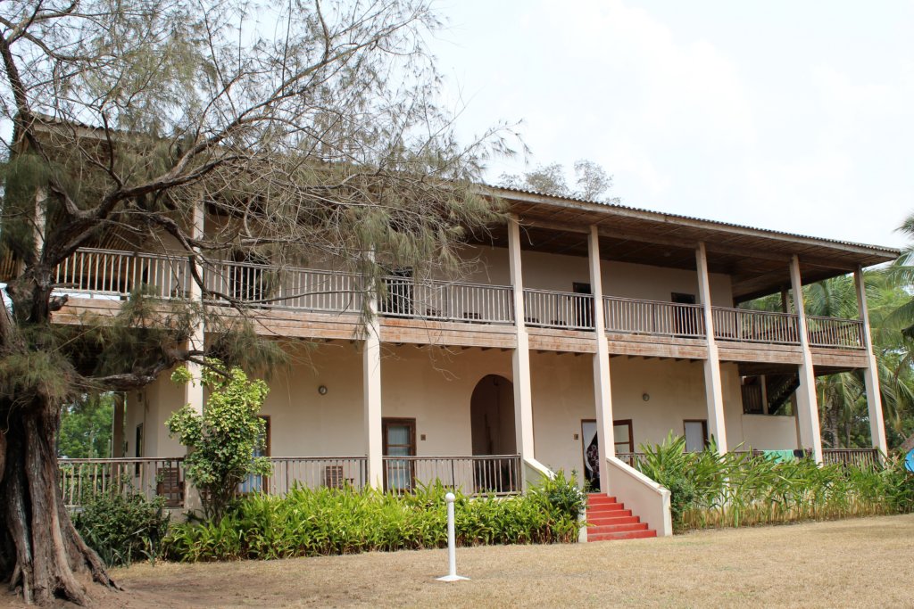 This photo shows the rooms at Auberge de Grand Popo