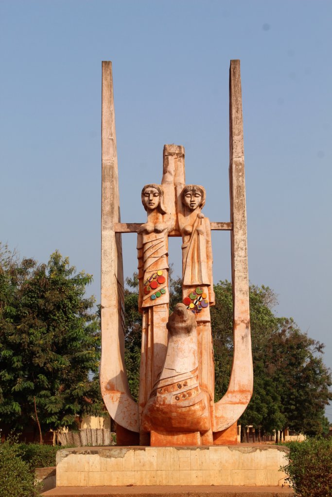 This photo shows the monument to German-African friendship