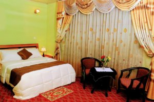 This photo shows one of the guest rooms in the Keba Guest House