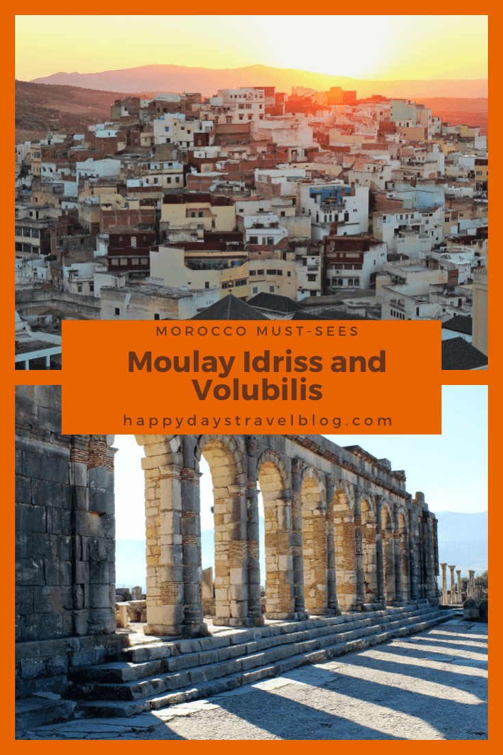 Going to Morocco? Be sure to visit the holy city of Moulay Idriss and the Roman ruins at Volubilis. Experience history and culture in these less-visited destinations. #Morocco #MoulayIdriss #Volubilis