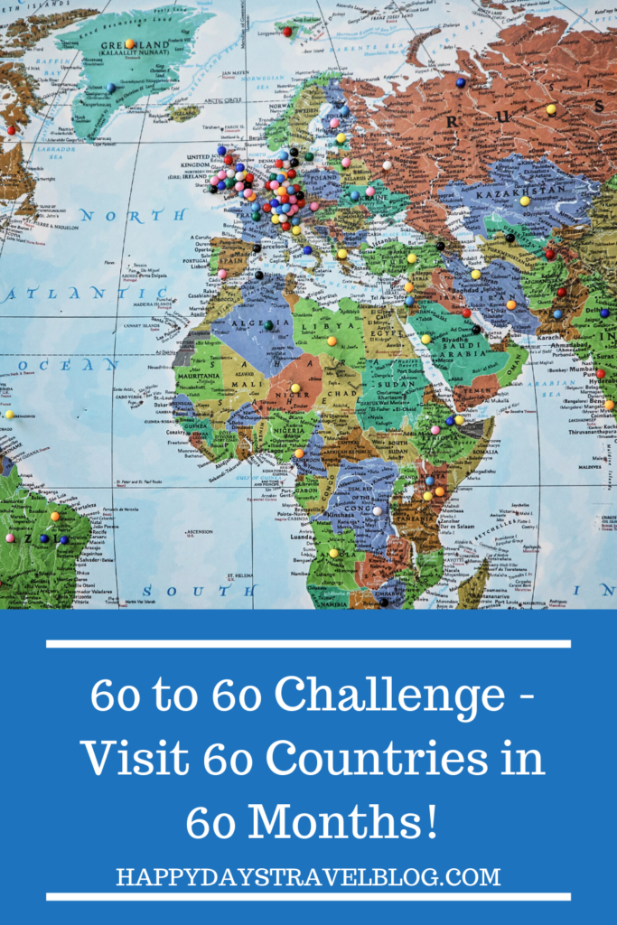 We have a plan to visit 60 countries in 60 months. Read all about our 60 to 60 challenge. #60to60 #travel #earlyretirement