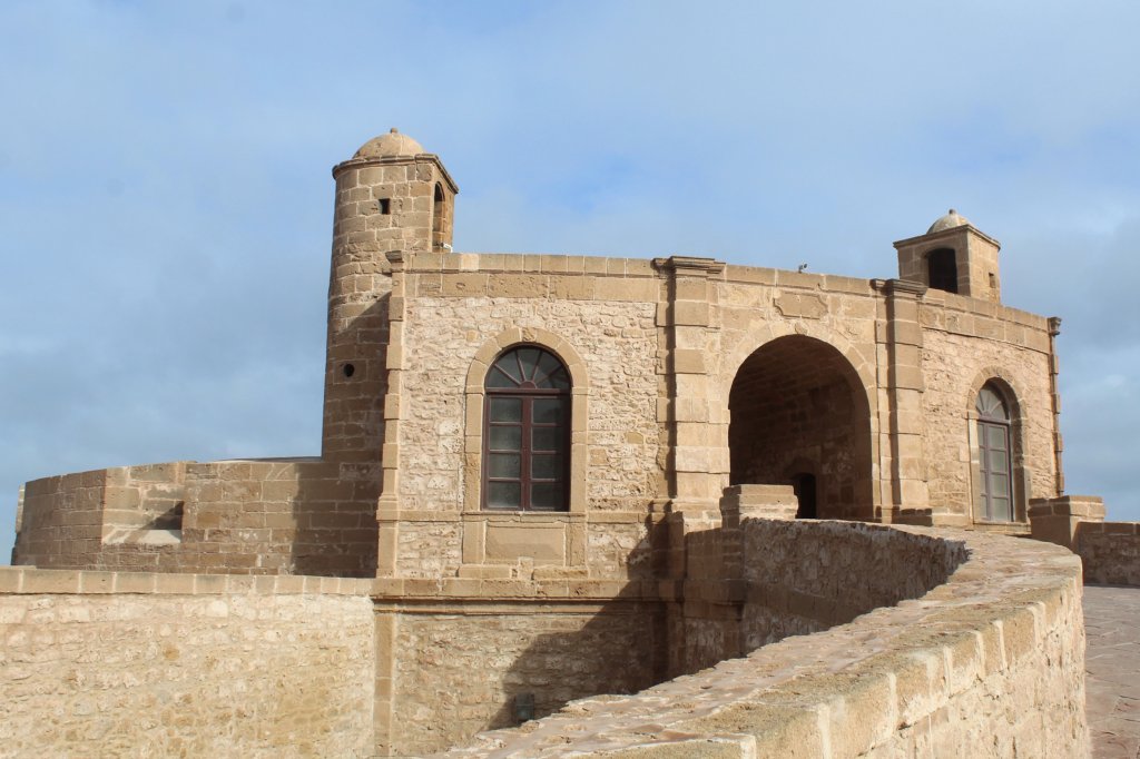 This photo shows the ramparts in Essaouira