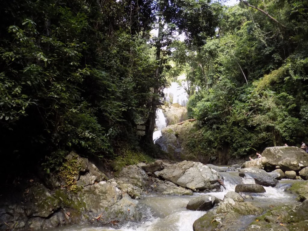 This photo shows Argyle Waterfall and the rock pools at the bottom