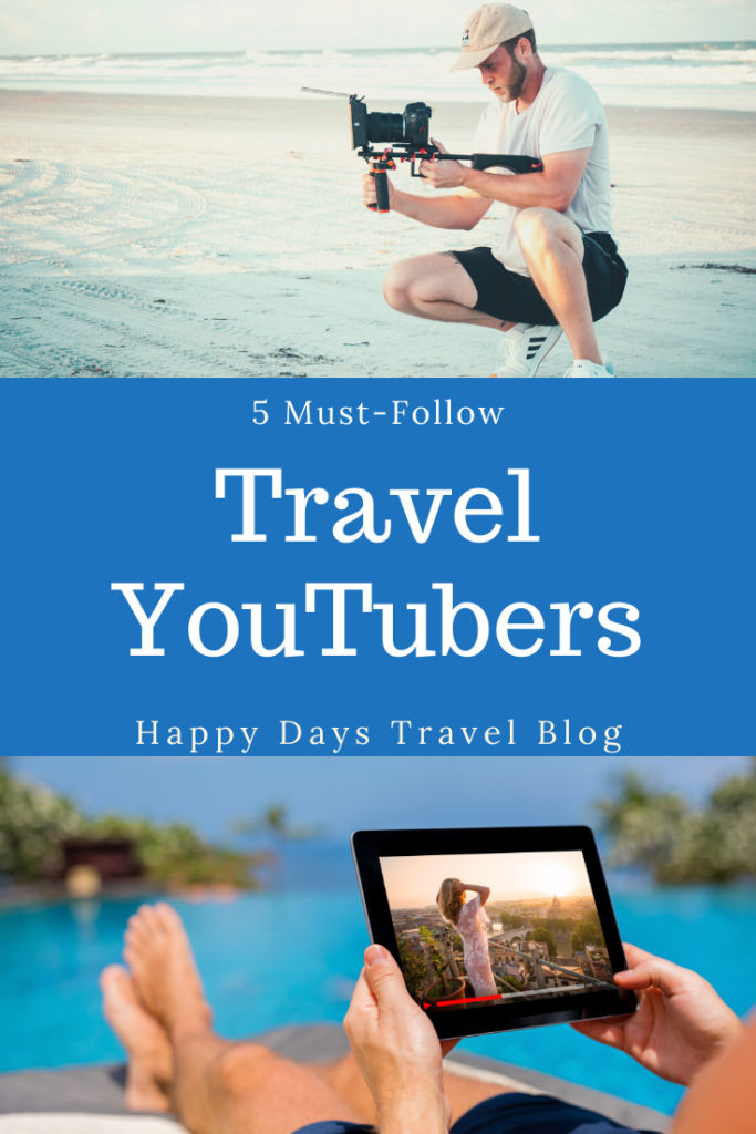 The 5 best travel YouTubers to inspire you to travel further for longer. These are must-follow YouTube travel channels. #travel #travelyoutubers