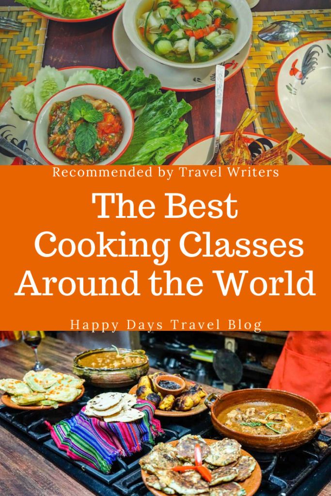 Read my round-up of the best cooking classes from around the world. Make pizza in Italy, tagine in Morocco, ramen in Japan, and so much more. One of the best things to do when you travel is to take a cooking class. You learn about the culture of a country as well as its cuisine. #cooking #cookingclasses #learntocook #travelandcook