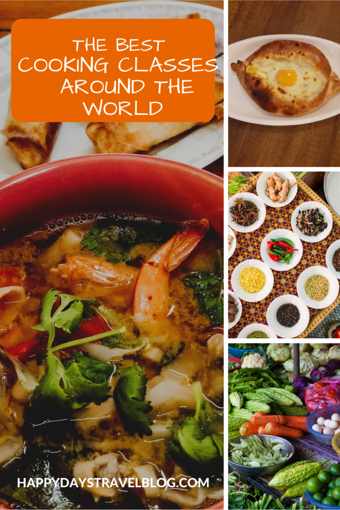 Read my round-up of the best cooking classes from around the world. Make pizza in Italy, tagine in Morocco, ramen in Japan, and so much more. One of the best things to do when you travel is to take a cooking class. You learn about the culture of a country as well as its cuisine. #cooking #cookingclasses #learntocook #travelandcook