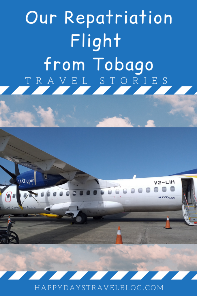 Do you wonder what it's like to fly during a pandemic? Read my story of our repatriation flight from Tobago to London. #travel #flight #flying #repatriation