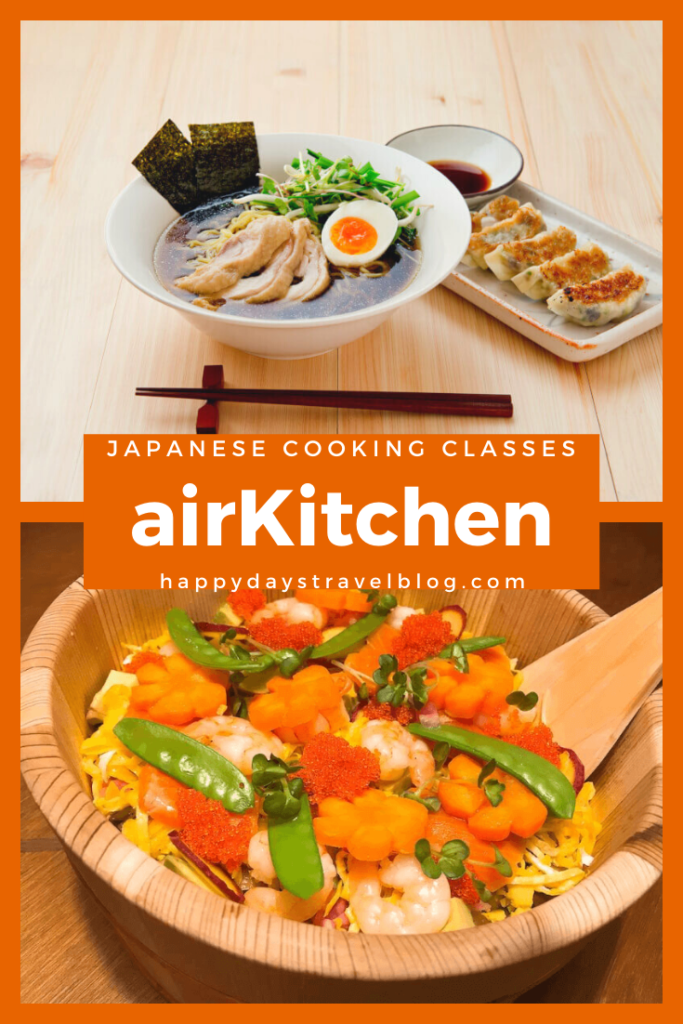 A review of airKitchen, online and in-person cooking classes. #cookingclasses #Japan #onlinecookingclasses