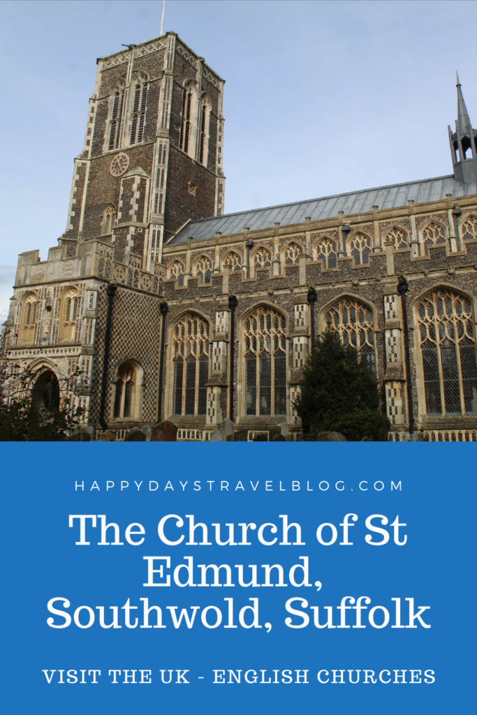 A guide to the church of St Edmund King and Martyr in Southwold, Suffolk including its history, the interior, the exterior, the churchyard, and the church today. #englishchurches #suffolk #southwold