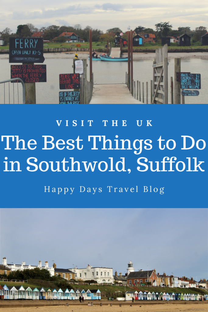 Read this post for all the best things to do in Southwold, Suffolk including the beach, the pier, Adnams Brewery, shopping, the harbour, and loads more. #visitengland #southwold