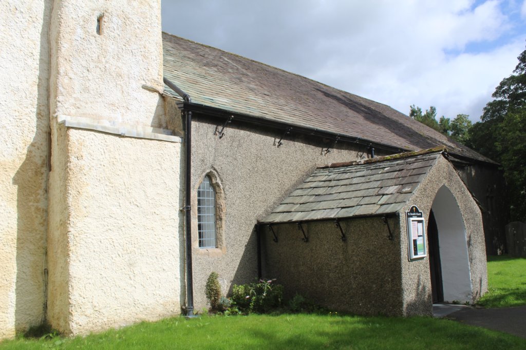 This photo shows the newly restored tower at St Oswald's Church, Grasmere