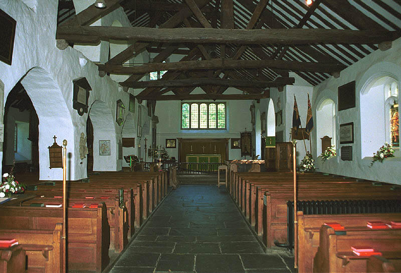 This photo shows the inside of St Oswald's