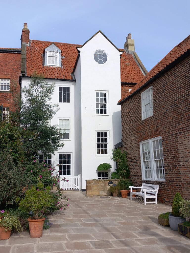 This photo shows the back of the Captain Cook Memorial Museum